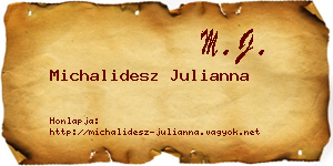 Michalidesz Julianna névjegykártya